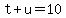 t%2Bu=10
