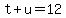 t%2Bu=12