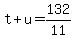 t%2Bu=132%2F11