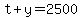 t%2By=2500