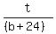 t%2F%28%28b%2B24%29%29