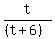 t%2F%28%28t%2B6%29%29