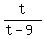 t%2F%28t-9%29