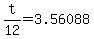 t%2F12+=+3.56088