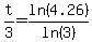 t%2F3=ln%284.26%29%2Fln%283%29