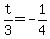 t%2F3+=+-1%2F4