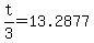 t%2F3+=+13.2877