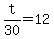 t%2F30=12