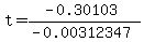t=%28-0.30103%29%2F%28-0.00312347%29