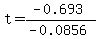 t=%28-0.693%29%2F%28-0.0856%29