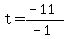 t=%28-11%29%2F%28-1%29