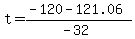 t=%28-120-121.06%29%2F%28-32%29