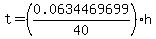 t=%280.0634469699%2F40%29h