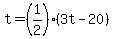 t=%281%2F2%29%283t-20%29