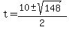 t=%2810%2B-sqrt%28148%29%29%2F2