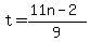 t=%2811n-2%29%2F9
