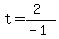 t=%282%29%2F%28-1%29