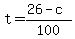 t=%2826-c%29%2F100