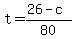 t=%2826-c%29%2F80