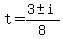 t=%283%2B-i%29%2F8