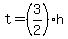t=%283%2F2%29h