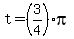 t=%283%2F4%29pi