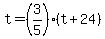 t=%283%2F5%29%28t%2B24%29