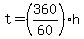 t=%28360%2F60%29h