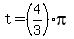 t=%284%2F3%29pi