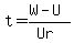 t=%28W-U%29%2F%28Ur%29
