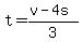 t=%28v-4s%29%2F3