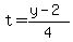 t=%28y-2%29%2F4