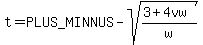 t=%2B-sqrt%28%283%2B4vw%29%2Fw%29