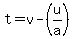 t=+v-%28u%2Fa%29+