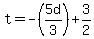 t=-%285d%2F3%29%2B3%2F2