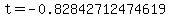 t=-0.82842712474619