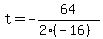t=-64%2F%282%28-16%29%29