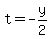 t=-y%2F2