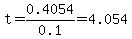 t=0.4054%2F0.1=4.054