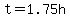 t=1.75h