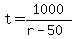 t=1000%2F%28r-50%29