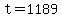 t=1189