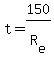 t=150%2FR%5Be%5D