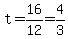 t=16%2F12=4%2F3