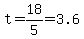 t=18%2F5=3.6