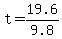 t=19.6%2F9.8+