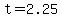 t=2.25