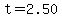 t=2.50