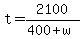t=2100%2F%28400%2Bw%29