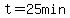 t=25min